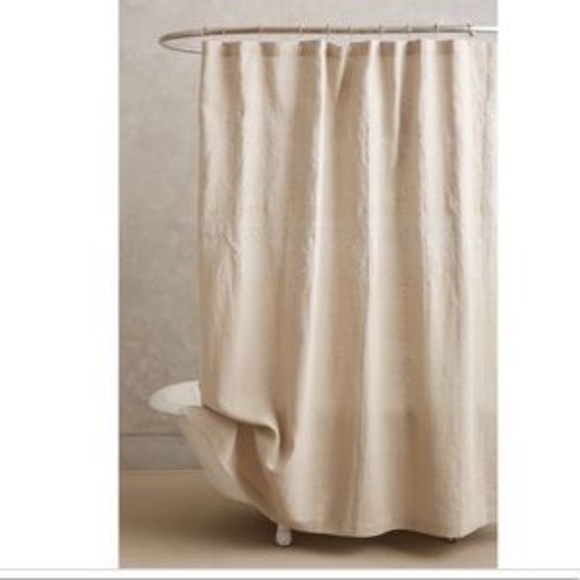 Restoration Hardware Extra Long Linen Shower Curtain - Picture 1 of 8